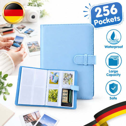 Mini fotoalbum leder - pu-leder, 256