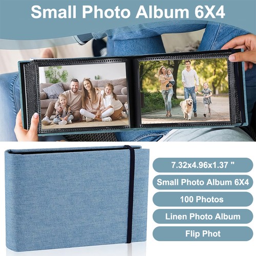 Mini fotoalbum 6x4 aus - fotoalbum, leinen