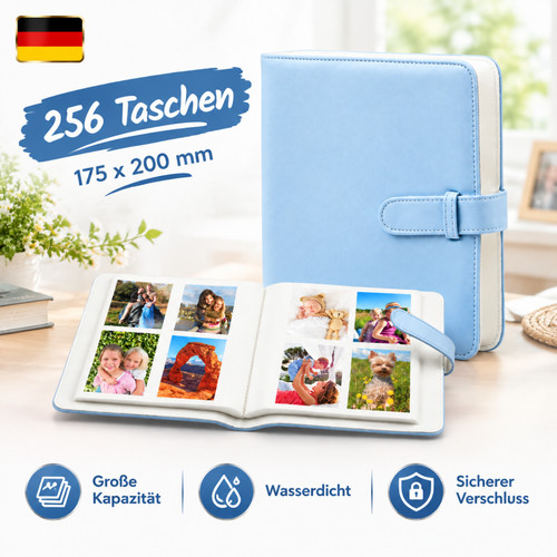Mini fotoalbum leder - mini-fotoalbum, pu-leder
