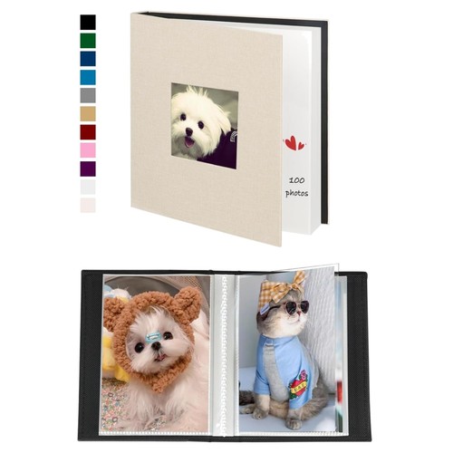 Mini fotoalbum 10x15cm - fotoalbum, leinen