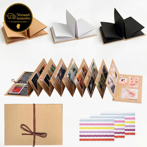 Mini fotoalbum diy - mini, leporello